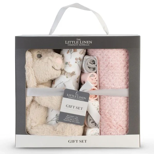 The Little Linen Company Boxed Gift Set - Harvest Bunny