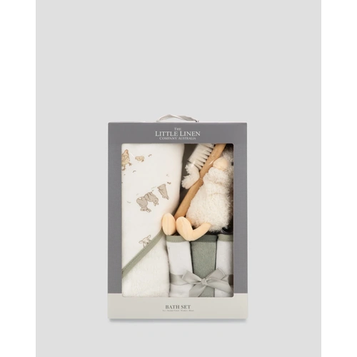 The Little Linen Company Bath Gift Set - Fuzzy Duck