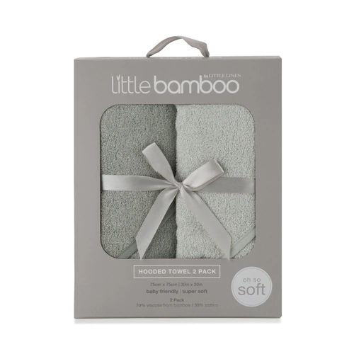 Little Bamboo Hooded Towel 2pk -Turtle Bay