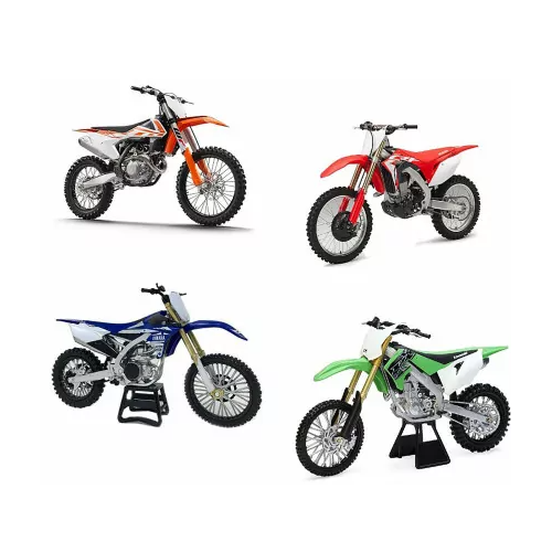 New Ray Assorted Dirt Bikes 1:6 Scale - Yamaha, Honda, Kawasaki, Suzuki 452U; One Supplied