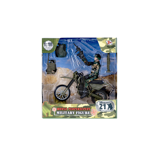 World Peacekeepers Military Action Figure Toy Soldiers 1:18 Scale Assorted; One Supplied WPK010