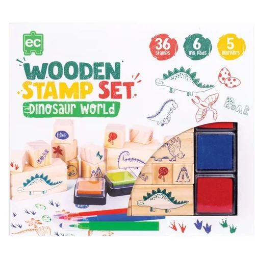 EC Wooden Stamp Set - Dinosaurs EVEWSDI