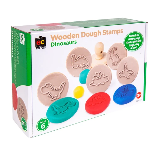 EC Wooden Dough Stamps - Dinosaurs EVEWSDINO