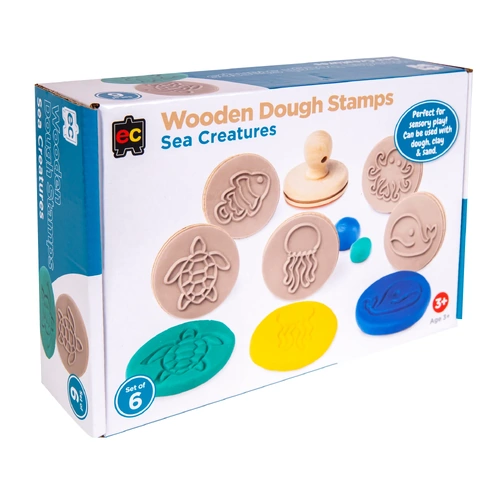 EC Wooden Dough Stamps - Sea Creatures EVEWSSEA