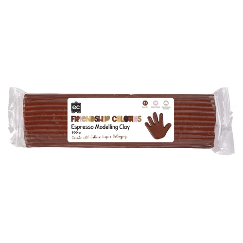 EC Friendship Colours Modelling Clay - ESPRESSO - 500g EVFSCMC500E
