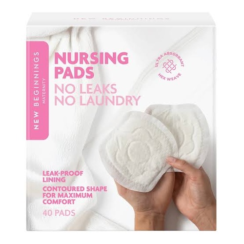 New Beginnings Regular Nursing Pads 40 Pack NBBP40