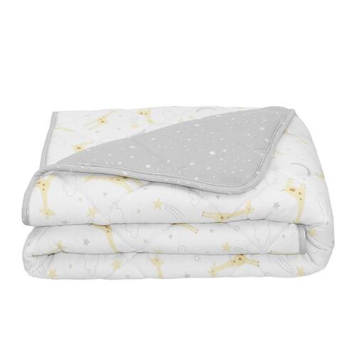 Living Textiles Cot Comforter - Noah/Grey Stars**