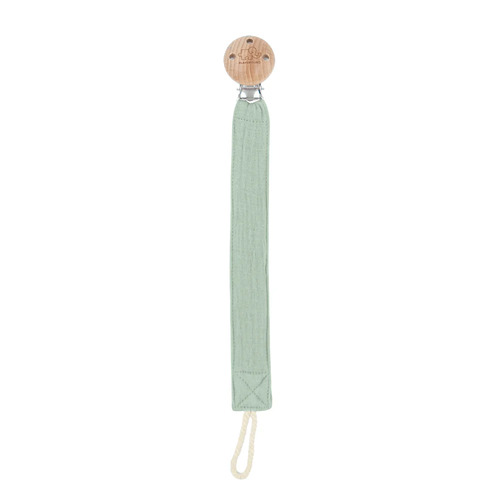Living Textiles Playground Pacifier/Dummy Clip & Chain - Silent Sage 4221425