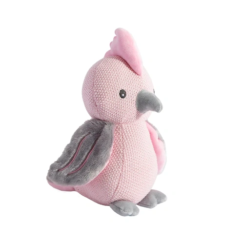 Living Textiles Australiana Knitted Animal Toy - Gary the Galah 4281582