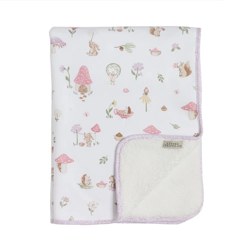 Living Textiles Jersey Sherpa Blanket - Whimsical Wonderland 9809548