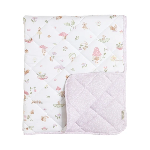 Living Textiles Quilted Cot Comforter - Whimsical Wonderland 4308548