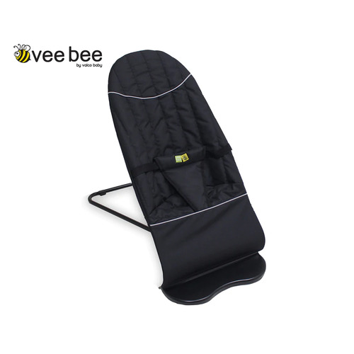 VeeBee Classic Baby Bouncer/Minder Raisin Waffle (Black)