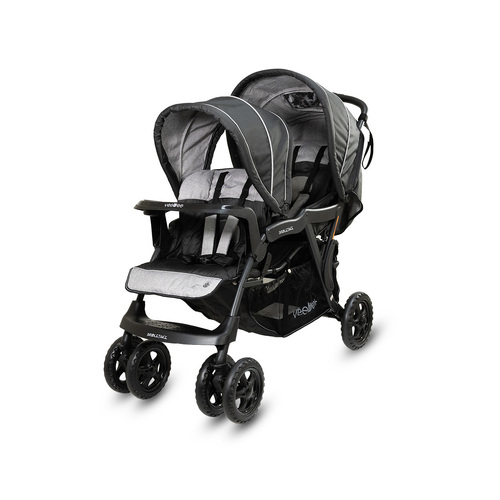 VeeBee Doubletake Tandem Stroller - Salt and Pepper