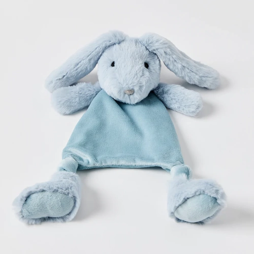 Jiggle & Giggle Pale Blue Bunny Comforter Plush JCBC350