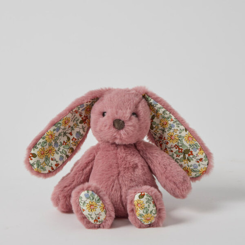 Jiggle & Giggle Floral Raspberry Bunny Rattle JCBR409