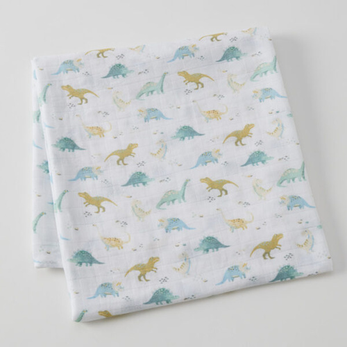Jiggle & Giggle Dallying Dinosaurs Baby Muslin Wrap NVBW139