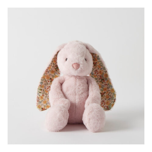 Jiggle & Giggle Floral Pink Bunny Medium Plush JCST537