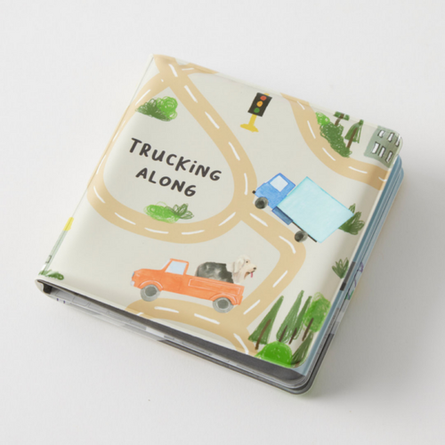 Jiggle & Giggle Trucking Along Bath Book HOBA012