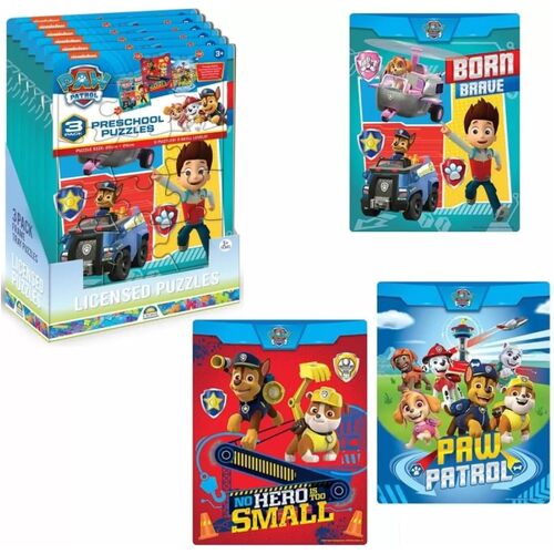 Paw Patrol 3pk Preschool Puzzles 18676