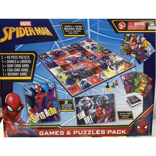 Marvel Spiderman Games & Puzzles Pack 19970