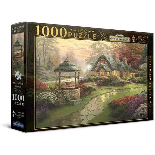 Harlington Thomas Kinkade Studios Make a Wish Cottage 1000pc Puzzle 20049