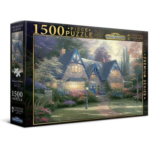 Harlington Thomas Kinkade Studios Windsor Manor 1500pc Puzzle 20055