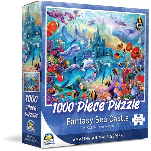 Crown Amazing Animal Series Fantasy Sea Castle 1000pc Puzzle 20407