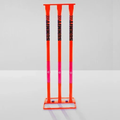 Summit Galvanized Metal Cricket Stumps - Red SCTR1800