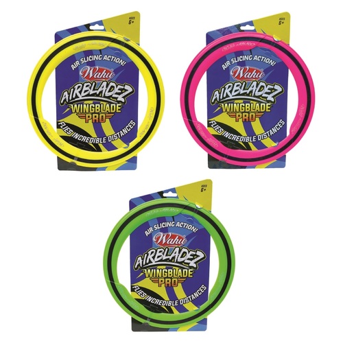 Wahu Wingblade Frisbee 25cm Diameter Assorted Colours; One Supplied