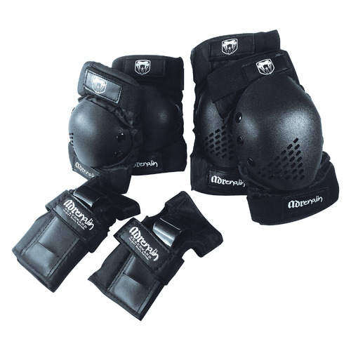 Adrenalin Skate Protection Child Small BLACK - Knees, Elbow, Wrist Guard