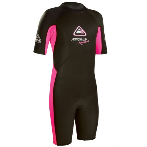 Adrenalin Aquasport Junior Spring 2mm Wetsuit - Pink - Size 8