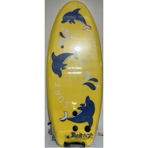Redback Surf Buster 4Ft Surf Board Yellow 656801340
