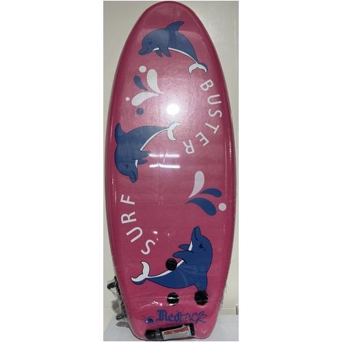 Redback Surf Buster 4Ft Surf Board Pink 656801340