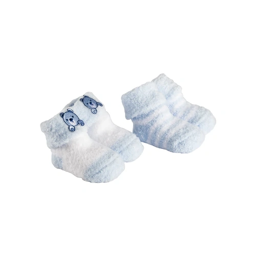 Playette Chenille Bootie Socks Blue 2pk 1328531