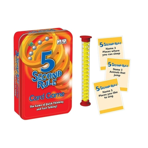 University Games 5 Second Rule Card Game in Tin 04475TIN