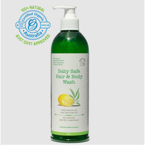 Cherub Rubs Hair & Body Wash 500ml With Lemon Oil and Tea Tree Oil