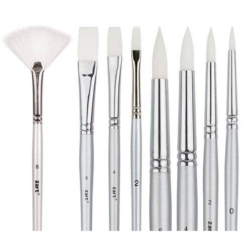 Zart Dynamic Taklon Brush Set Pack of 8