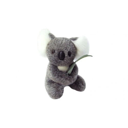 Aussie Bush Toys 15cm Koala with Leaf Stuffed Toy Plush Animal - Australian Made 0085