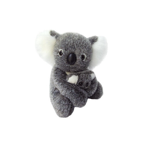 Aussie Bush Toys 19cm Koala with Baby Stuffed Toy Plush Animal - Australian Made 0153