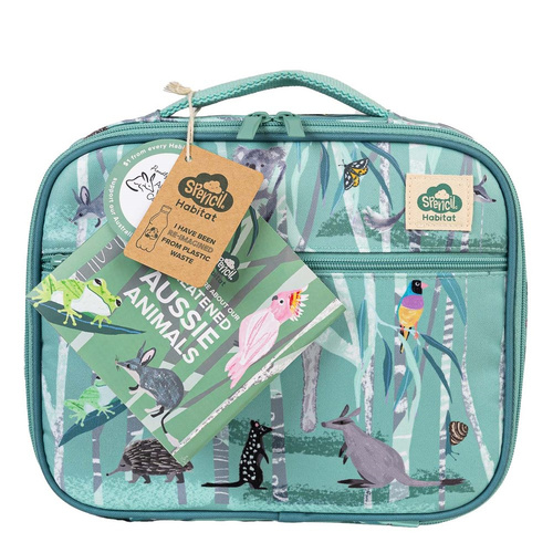 Spencil Big Cooler Lunch Bag - Habitat Threatened Aussies