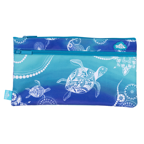 Spencil Twin Zip Pencil Case - Turtle of Life