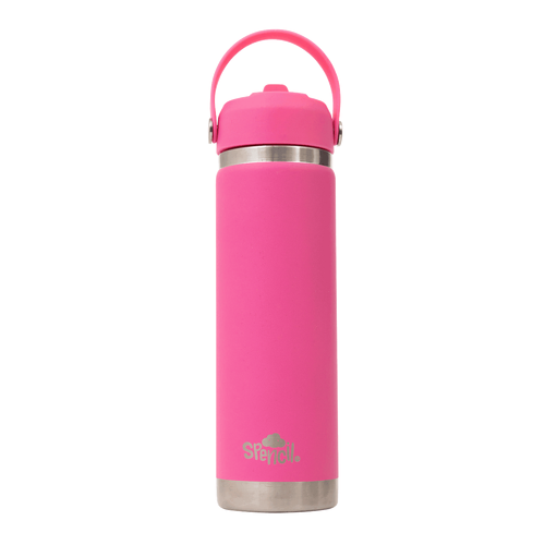 Spencil Big Insulated Water Bottle 650ml - Fuschia