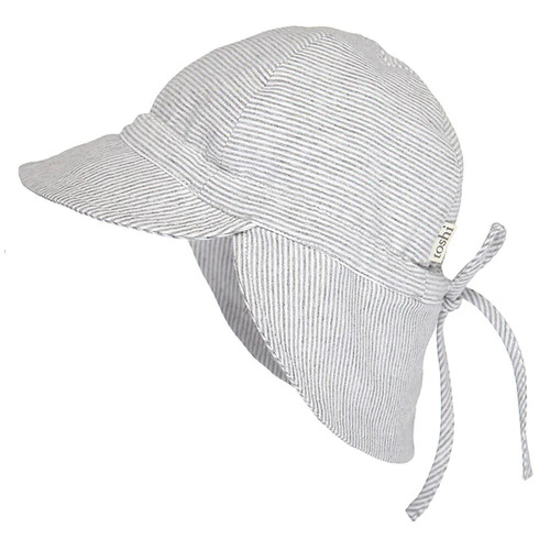 Toshi Flap Caps [Colour: Dove Grey] [Size: XS]