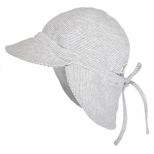 Toshi Flap Caps [Colour: Dove Grey] [Size: XS]