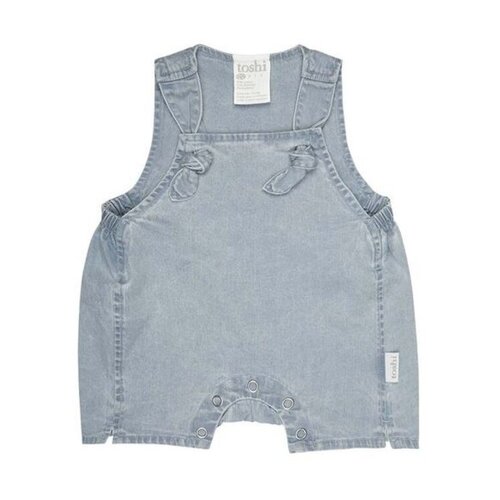 Toshi Baby Romper Indiana [Colour: Denim] [Size: 0-3 Months (000)]