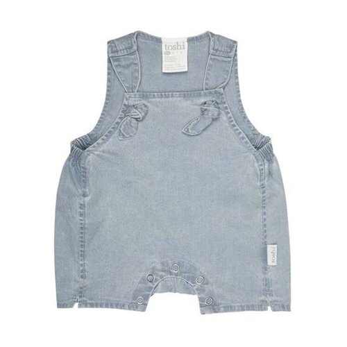 Toshi Baby Romper Indiana [Colour: Denim] [Size: 0-3 Months (000)]