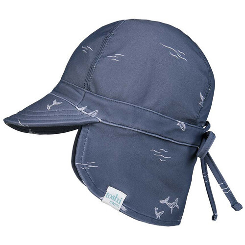 Toshi Swim Baby Flap Cap Classic [Colour: Whales] [Size: XXS (0000)]