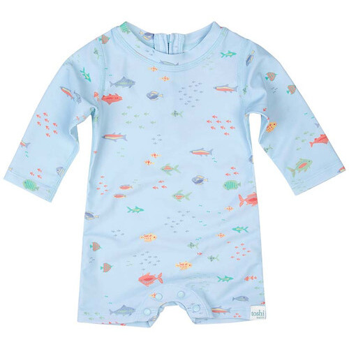 Toshi Baby Swim Onesie Long Sleeve Classic [Colour: Reef] [Size: 6-12 Months (0)]