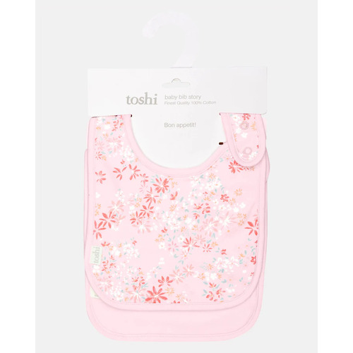 Toshi Baby Bib Story 100% Organic Cotton [Design: Athena Blossom]