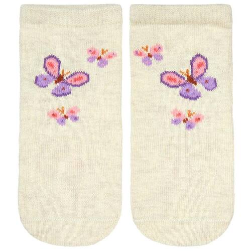 Toshi Organic Baby Ankle Socks Jacquard [Size: 0-6 Months] [Colour: Butterfly Bliss]